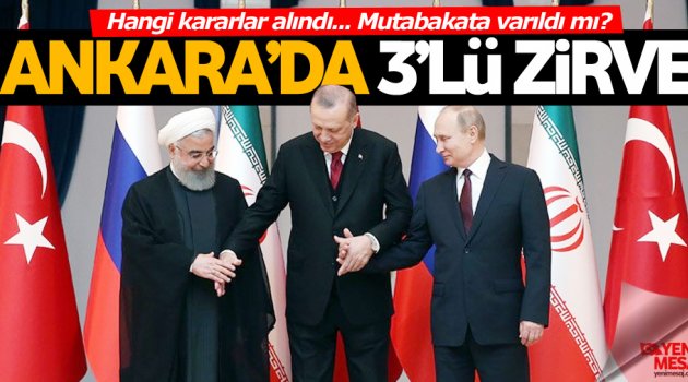 Barış için... Putin ve Ruhani Ankara'da