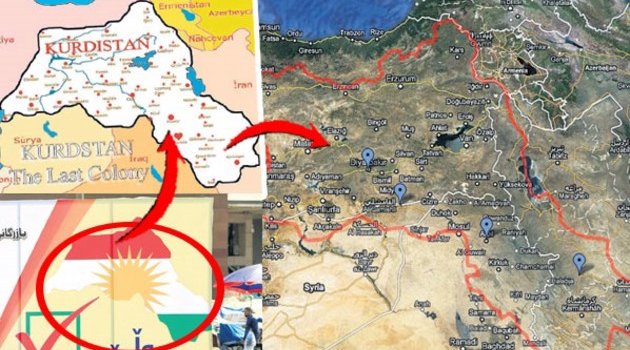 Barzani'den referandum kampanyasında skandal harita!