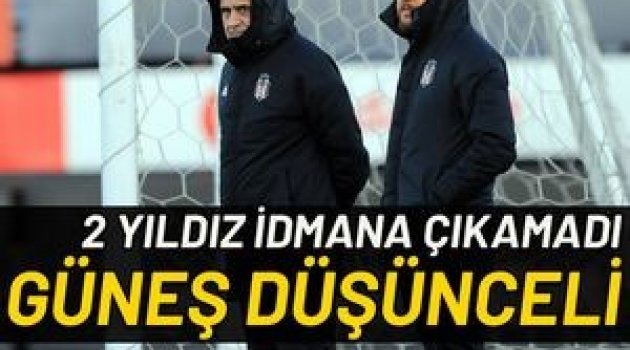 Beşiktaş'ta 2 yıldız antrenmana çıkamadı! Fenerbahçe maçı öncesi kötü haber