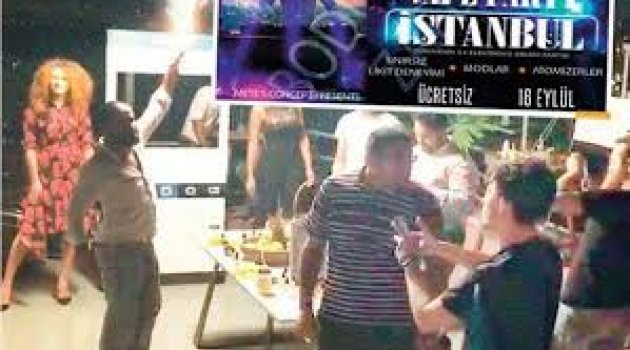 Beyoğlu'nda 'sınırsız elektronik sigara' partisine baskın! 800 kişiye ceza