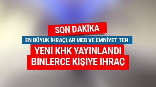 Binlerce memur ihraç edildi