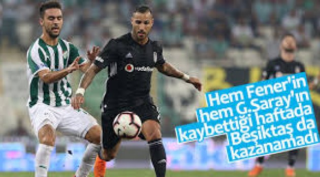 Bursaspor ile Beşiktaş berabere kaldı: 1-1