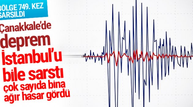 Çanakkale depremi İstanbul'u salladı