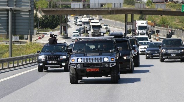 Çerkes Cengiz 100 araçlık konvoyla cezaevine gitti