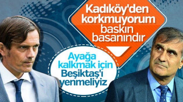 Cocu ve Şenol Güneş'in derbi mesajları
