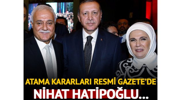 Cumhurbaşkanı Erdoğan 6 üniversiteye rektör atadı! Nihat Hatipoğlu rektör oldu