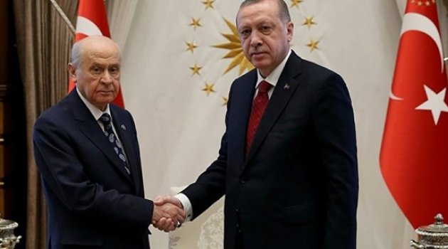 Cumhurbaşkanı Erdoğan ile Devlet Bahçeli'nin görüşmesi sona erdi