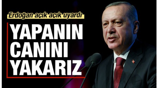 Erdoğan uyardı: Yapanın canını yakarız