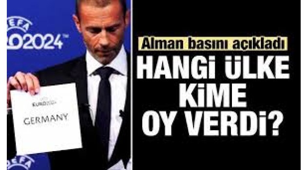 EURO 2024 için hangi ülke, kime oy verdi?