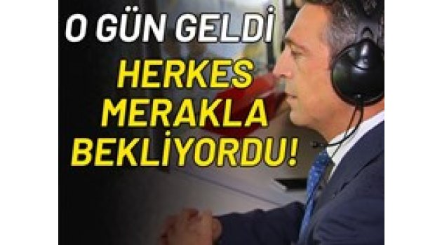 Fenerbahçe'de o gün geldi! Ali Koç'un açıklaması bekleniyor...