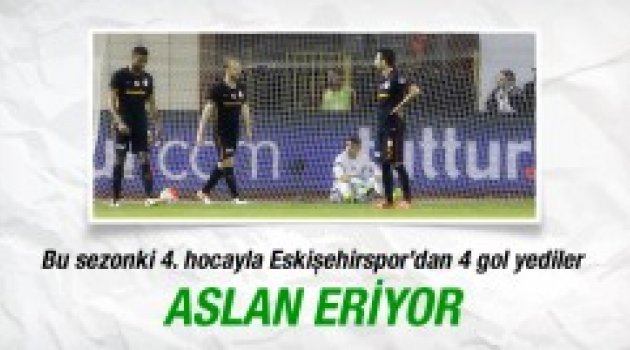 Galatasaray, deplasmanda Eskişehirspor'a 4-3 mağlup oldu