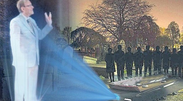 Hologramla canlı cenaze: Artık ölen kişiler kendi cenaze törenlerine katılabilecek