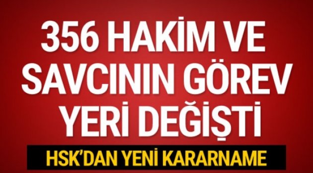 HSK'dan 356 kişilik yeni kararname