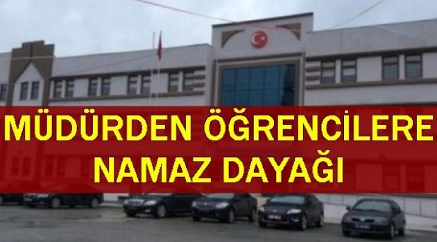 İmam hatip müdüründen namaz dayağı