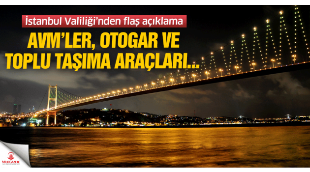 İstanbul Valiliği yılbaşı tedbirlerini açıkladı