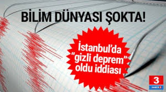 İstanbul'da 5,8 büyüklüğünde deprem ! Ama kimse hissetmedi...