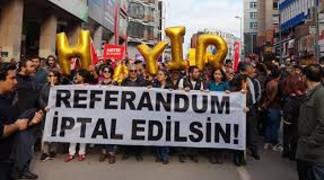İstanbul'da binlerce kişi "Hayır" için yürüdü