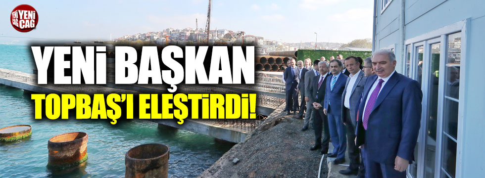 İstanbul'un yeni başkanından Topbaş'a taş
