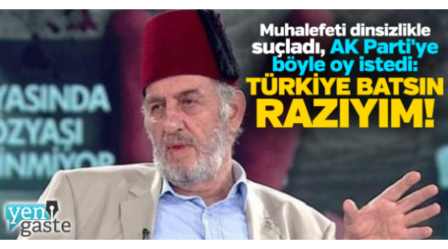 Kadir Mısıroğlu: Şeriat gelsin de isterse Türkiye batsın