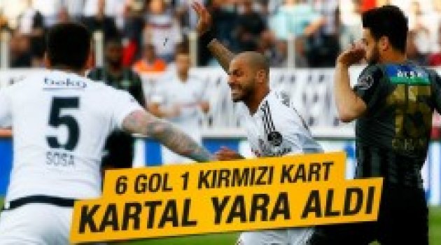 Kartalın kanadı kırık Beşiktaş 3 Akhisar 3