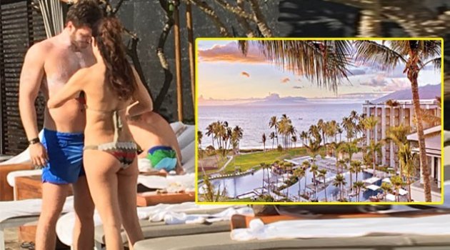 Kıvanç Tatlıtuğ ile Başak Dizer Hawaii'de balayında