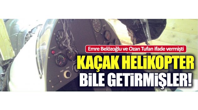 Lüks araç kaçakçıları helikopter bile getirmiş