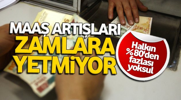 Maaş artışları gıdadaki zamlara yetmiyor