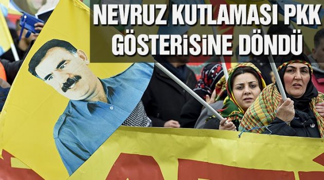 Nevruz kutlaması PKK yürüyüşüne döndü