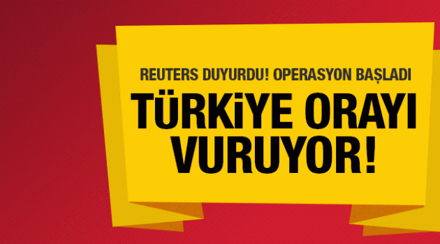 Operasyon başladı! Türkiye orayı vuruyor