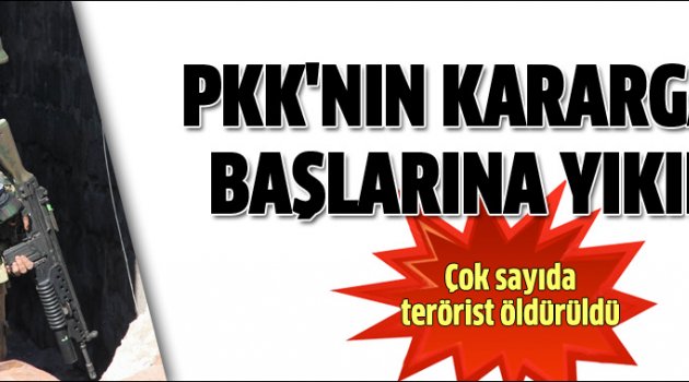 PKK'nın karargahı başlarına yıkıldı: 20 ölü