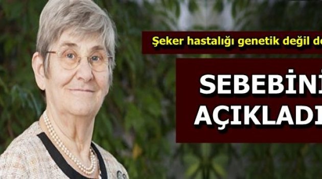 Prof. Dr.  Karatay, şeker hastalığının genetik olmadığını öne sürdü.