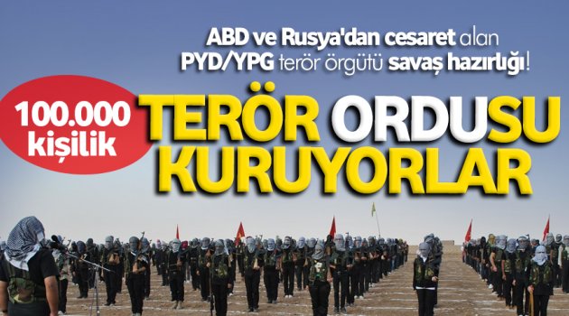 PYD-YPG'den 100 bin kişilik ordu hazırlığı!