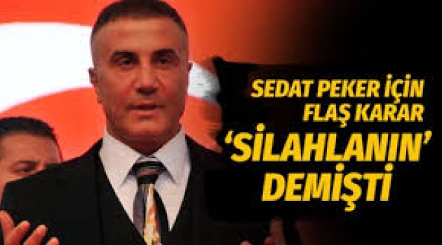 Sedat Peker hakkında soruşturma başlatıldı