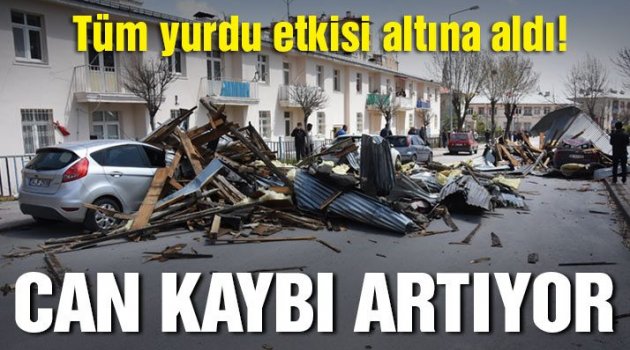 Şiddetli fırtına can alıyor