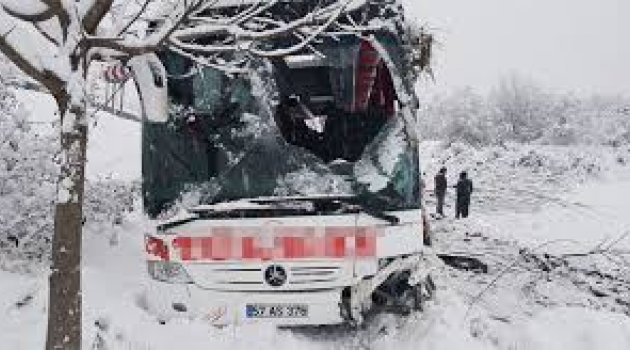 Sinop'ta otobüs faciası