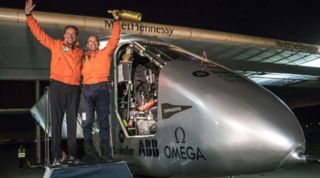 Solar Impulse 2 Atlantik'i geçmek üzere yola koyuldu