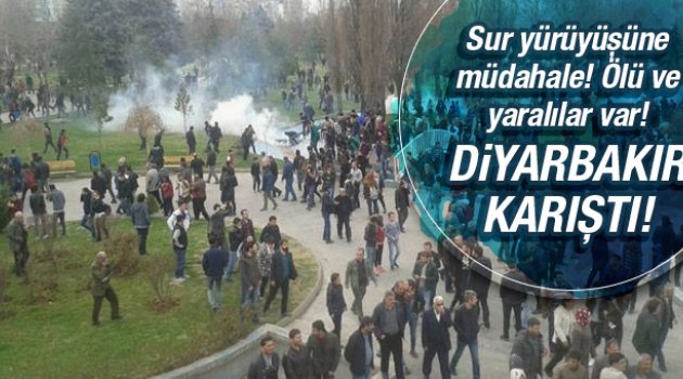 Sur yürüyüşüne izin verilmedi Diyarbakır karıştı!