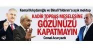 Cemal Acar yazdı: Kadir Topbaş meselesine gözünüzü kapatmayın