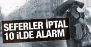 İstanbul'da iptaller var hava durumu 10 ilde çok kötü