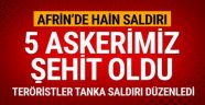5 asker şehit oldu