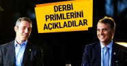 Başkanlar Fenerbahçe Beşiktaş derbisinin primlerini açıkladı