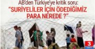 AB Türkiye'ye ödenen göçmen parasının nereye harcandığını bulamadı