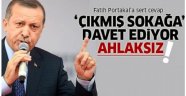 Erdoğan'dan Fatih Portakal'a: Ahlaksız