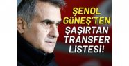 Şenol Güneş'ten şaşırtan transfer listesi!