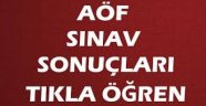 AÖF final sınavı sonuçları sorgulama