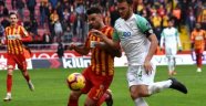  Kayserispor ile Bursaspor 1-1 berabere kaldı