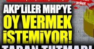 AKP'yi şok eden anket: AKP'liler MHP'ye oy vermek istemiyor!