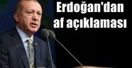 Erdoğan'dan af talimatı