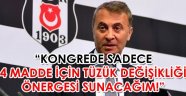 Fikret Orman: "Beşiktaş'ta büyük bir tüzük tadili yapacağım"