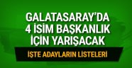 Galatasaray'da 4 isim başkanlığa aday oldu! İşte listeler...